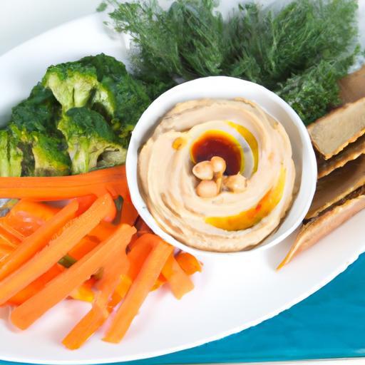 Crunchy Veggie Sticks Meet Creamy Hummus: A Perfect Pair