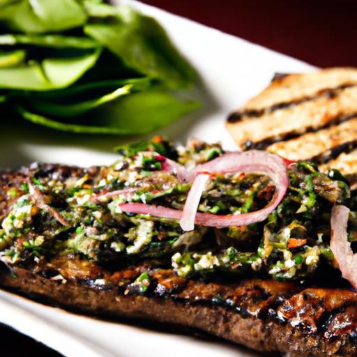 Savor the Flavor: Grilled Steak with Zesty Chimichurri Sauce