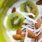 Tropical Twist: Coconut Yogurt with Kiwi & Crunchy Almonds