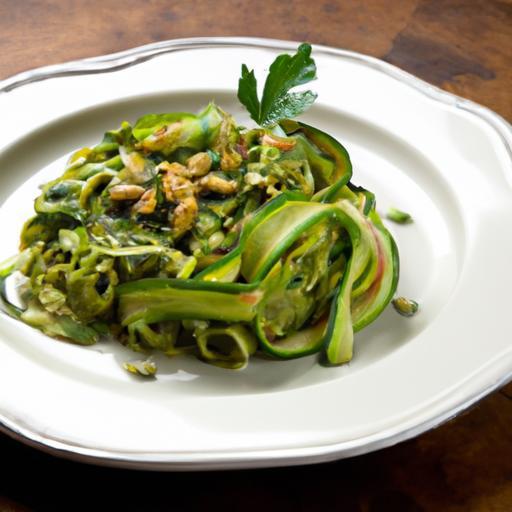 Twirl into Health: Zucchini Noodles with Creamy Avocado Pesto