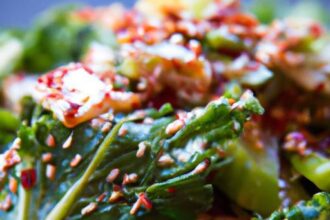 Kimchi & Kale Slaw: A Zesty Twist with Sesame Dressing