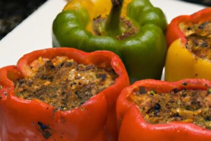 Flavor-Packed Stuffed Bell Peppers with Ground Turkey Delight