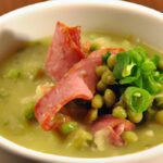Hearty Split Pea Soup with Savory Ham Bone Goodness