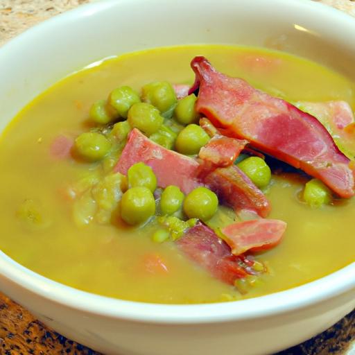Hearty Split Pea Soup with Savory Ham Bone Goodness