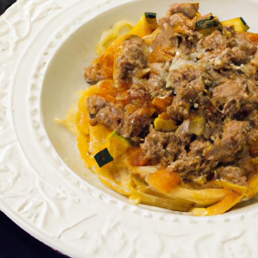 Twist on Pasta: Spaghetti Squash with Savory beef Marinara