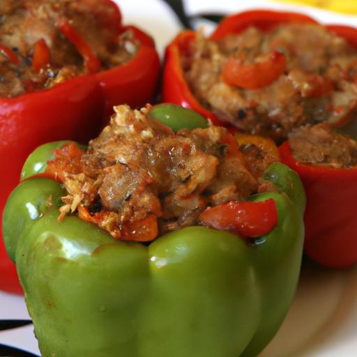 Flavor-Packed Stuffed Bell Peppers with Ground Turkey Delight