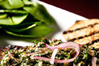 Savor the Flavor: Grilled Steak with Zesty Chimichurri Sauce