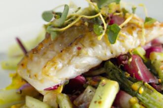 Savor the Bold Flavors of Roasted Cod with Fermented Veggies