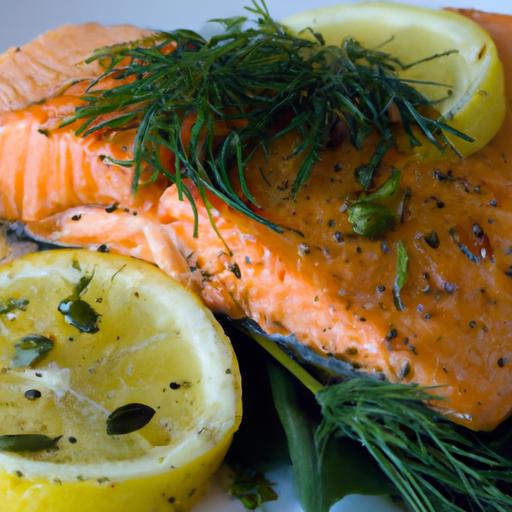 Zesty Broiled Salmon with Dill and lemon: A Flavorful Feast