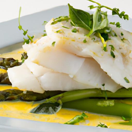 Delight in Slow-Cooked Fish with Zesty Lemon Dill Sauce