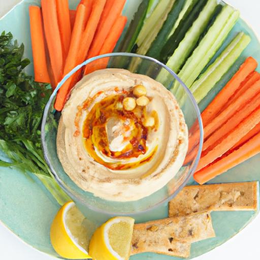 Crunchy Veggie Sticks Meet Creamy Hummus: A Perfect Duo