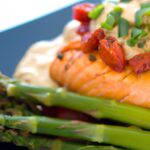 Savor the Perfect Pair: Salmon with Roasted Asparagus Delight