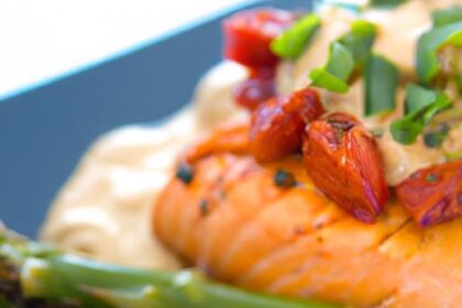 Savor the Perfect Pair: Salmon with Roasted Asparagus Delight