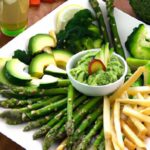 Crunchy Veggie Sticks Meet Creamy Guacamole Delight