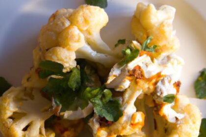 Golden Roasted Cauliflower with Creamy Tahini Drizzle