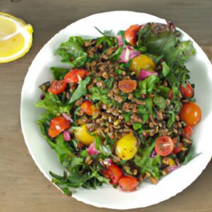 Hearty Lentil and Roasted Veggie Salad: A Nutritious Delight