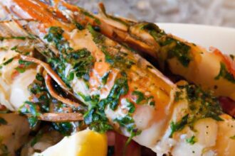 Savor Grilled Langoustines with Garlic Parsley Butter Bliss