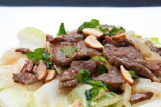 Sizzling Beef and Cabbage Stir-Fry: A Flavorful Fusion