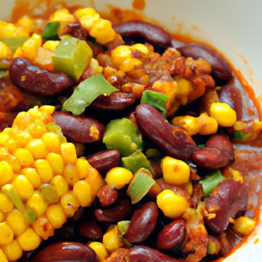 Hearty Vegan Chili with Kidney Beans & Sweet Corn Delight