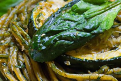Twist on Tradition: Spaghetti Squash Meets Basil Pesto Bliss