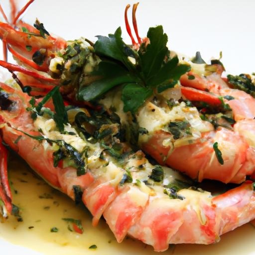 Savor Grilled Langoustines with Garlic Parsley Butter Bliss