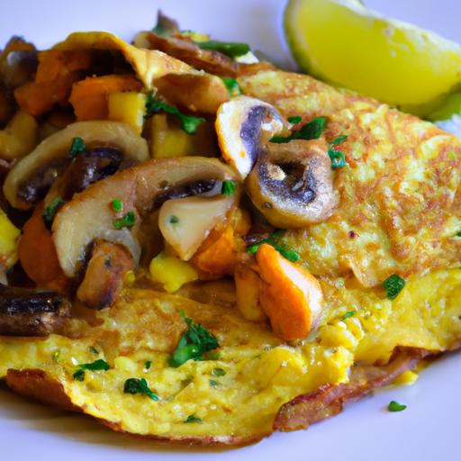 Whip Up a Flavorful Vegan mushroom Omelette Delight