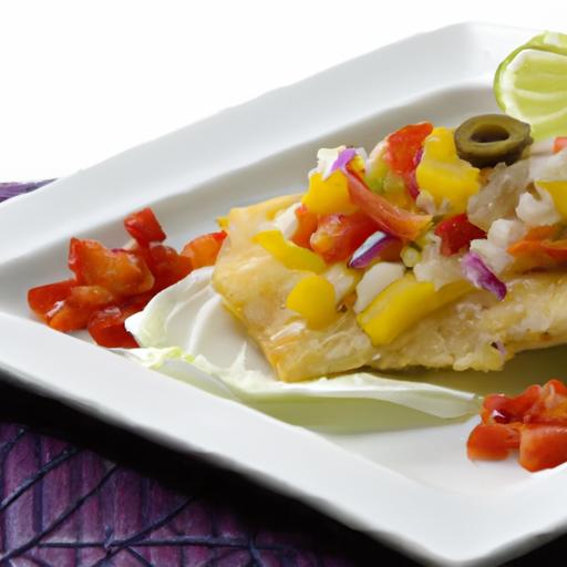 Savor Baked Fish with zesty Tomato & Olive Salsa Flair