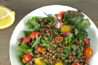 Hearty Lentil and Roasted Veggie Salad: A Nutritious Delight