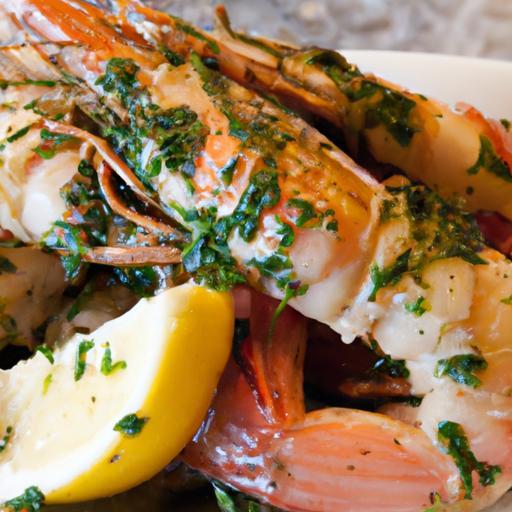 Savor Grilled Langoustines with Garlic Parsley Butter Bliss