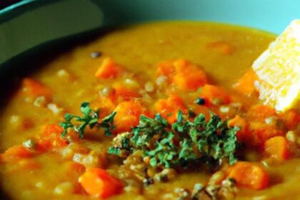 Wholesome Carrot and Lentil Soup: A Nutritious Delight