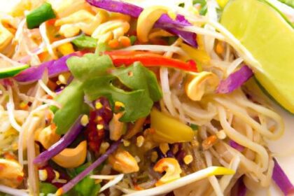 Tangy Thai Peanut Noodle Salad: A Flavorful Fresh Twist
