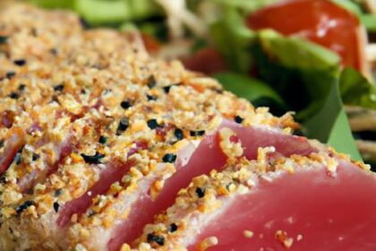 Crunch into Flavor: Irresistible Sesame-Crusted Tuna Steaks