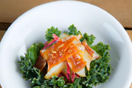 Zesty Kimchi & Kale Slaw with Nutty Sesame Dressing Twist