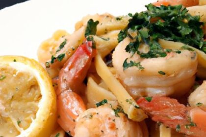 Zesty Garlic Lemon Butter Shrimp Pasta: A Flavorful Feast