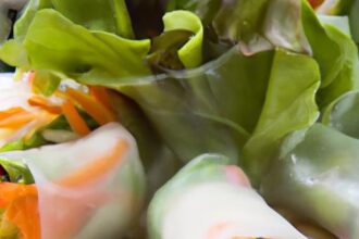 Fresh Veggie Spring Rolls with Creamy Peanut Dipping Sauce