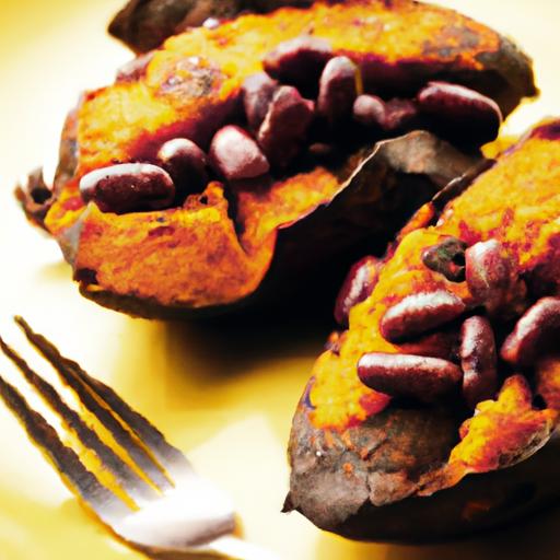 Hearty Baked Sweet Potato with Black Beans: A Nutritious Twist