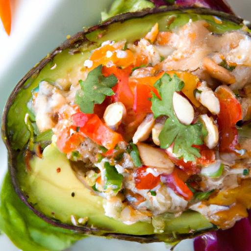 Lobster-Stuffed Avocado Halves: A Seafood Twist on Freshness