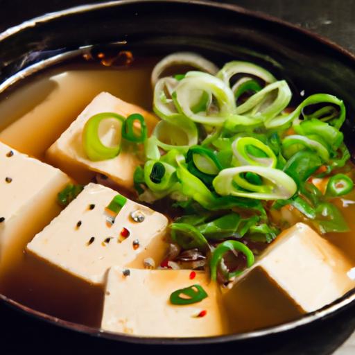 Savor the Comfort: Miso Soup with Tofu and Green Onion