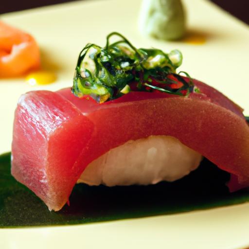 Savoring Bluefin Tuna Nigiri: A Wasabi-Infused Delight