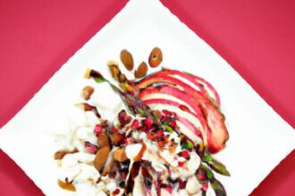 Tangy Elegance: Goat Cheese Meets Pomegranate Molasses Drizzle