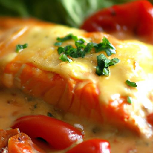 Savory Slow-Cooked Salmon in Rich Tomato Sauce Delight