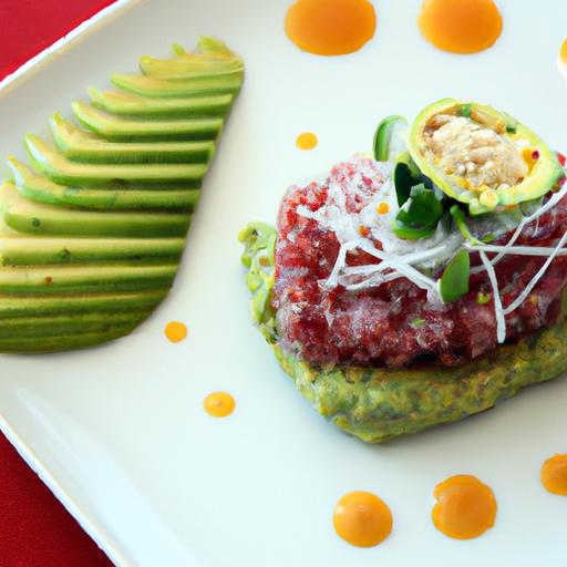 fresh Tuna Tartare with Creamy Avocado & Zesty Yuzu Twist