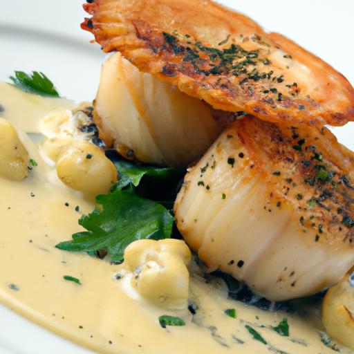 Savor Seared Scallops in Zesty Lemon ⁢Truffle Cream ⁣Sauce