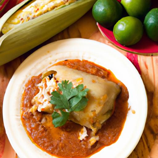 Savoring Tamales de Pollo with Rich Salsa‍ Verof Delight