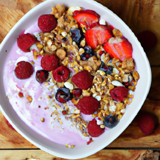 Brighten Your Morning: Berry Smoothie Bowl with Crunchy Granola
