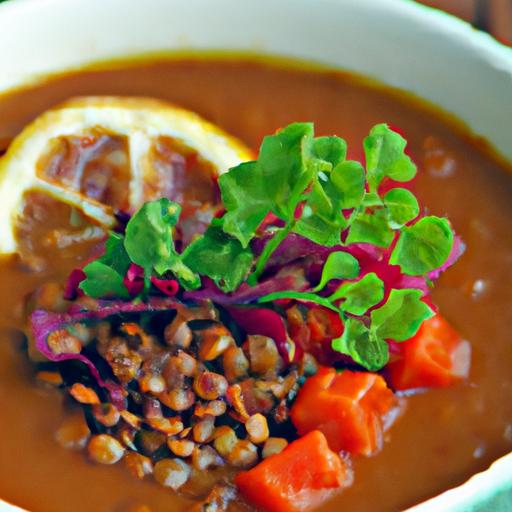 Hearty Lentil & Roasted Pepper Soup: A flavorful Delight