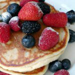 Fluffy Almond Flour Pancakes With Fresh, Juicy Berries