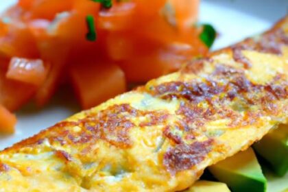 The Tangy Twist: Sauerkraut & Avocado Omelet Delight