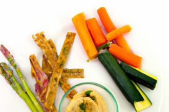 Crunchy Veggie Sticks: A Perfect Pairing with Hummus Delight
