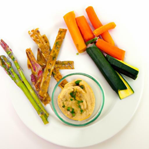 Crunchy Veggie Sticks: A Perfect Pairing with Hummus Delight